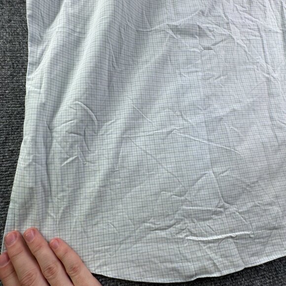 Brooks Brothers Long Sleeve Button Up Shirt Blue Check 15 34/35 Regent Non Iron - Picture 15 of 15